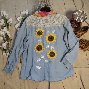 913 jeaniemade Size 2X Bit & Bridle Painted Tunic
